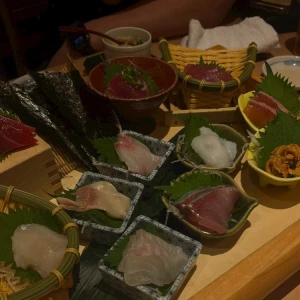 この前お刺身食べに行ったよ🐟💞の写真1枚目