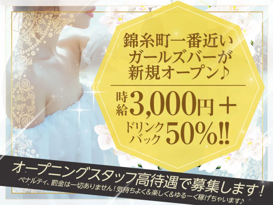 時給3000円+ドリンクバック50%