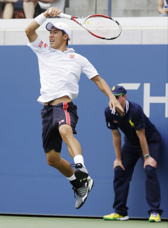 錦織が日本人初のGS決勝へ [全米テニス]