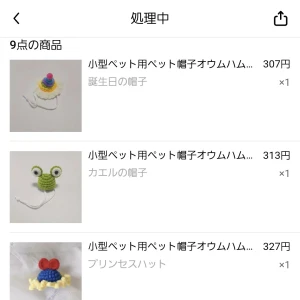 ハムスターの帽子爆買い🐹👒の写真1枚目