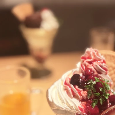 このあいだ食べたベリーいっぱいのパフェ🫐🍓♡