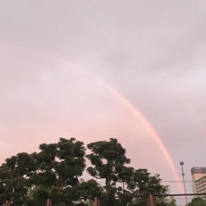 今日の朝は虹がでてました🌈💗💖の写真1枚目