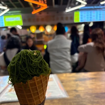 抹茶モンブランソフトクリーム！！