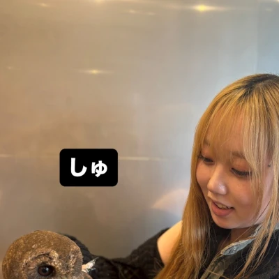 フクロウさんとふれあったよ