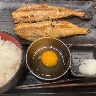 ほっけ定食たべた🐟