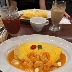 オムライス🍅🍳🍚の写真1枚目