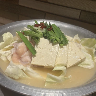 今日はもつ鍋食べました！