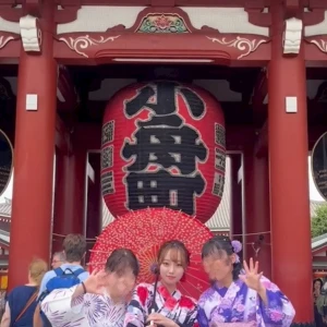 浅草で浴衣❣️の写真1枚目