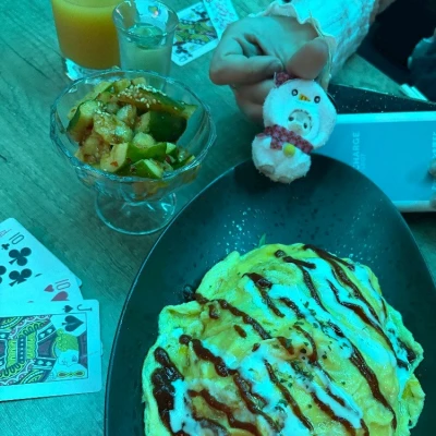 オムタコ美味しいかった～🤤