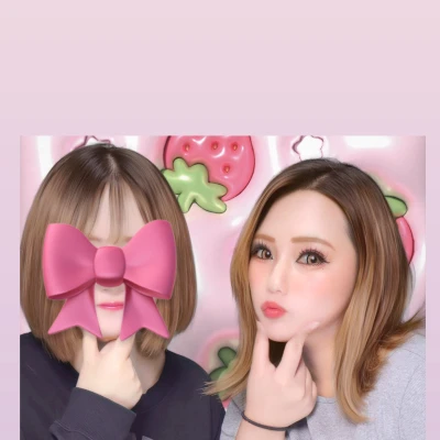 昨日お店の女の子、みきちゃんとプリクラ撮ってきた👧🏻‎🎀！！