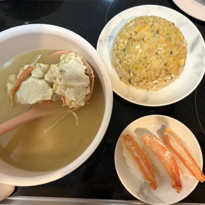 クレーンゲームで蟹取れたから蟹づくし🦀