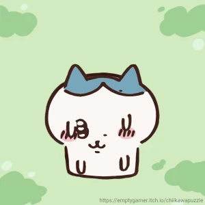 あおちゃんとちいかわの福笑いした✨の写真2枚目