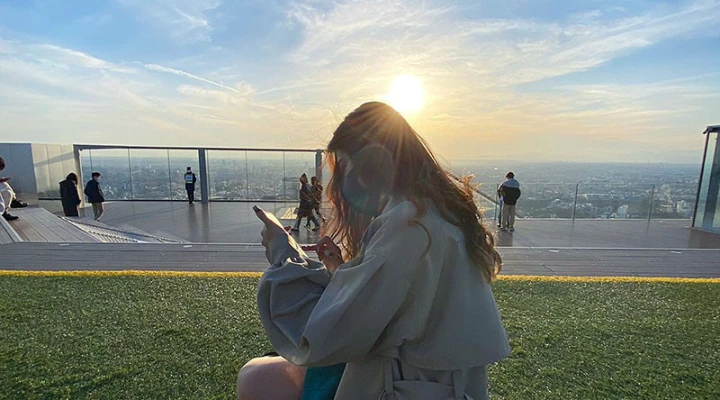 【写メまとめ】お友達グッジョブ👍 夕日と広い空が気持ちよすぎるビジュアル