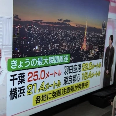 もしかしてと思ってたけど風強い？