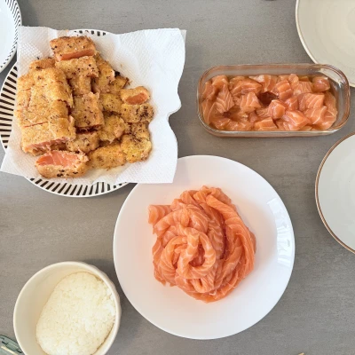 この間サーモンパーティした！🐟