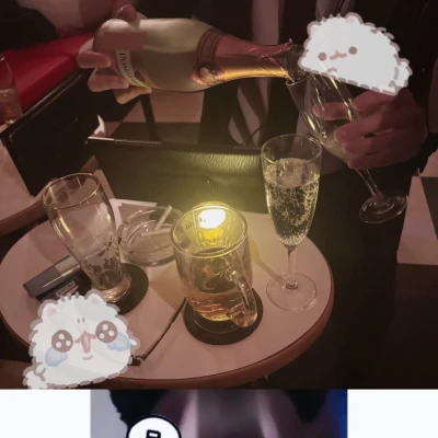 先週は指名の方が来ていただいてシャンパン出してくれましたありがとうございます😭❤︎