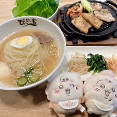 久々冷麺🩵