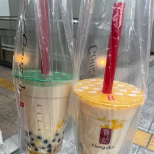 ゴンチャのマンゴー🤩‪🧡‬‪の写真1枚目