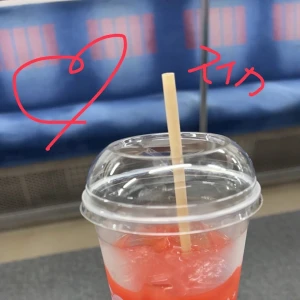 スイカジュース最高‼️🎐🍉の写真1枚目