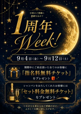 1周年Week