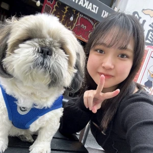 可愛すぎるわんこに出会った🤭の写真1枚目