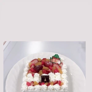 クリスマスケーキの練習𓆩🍰𓆪‬の写真1枚目