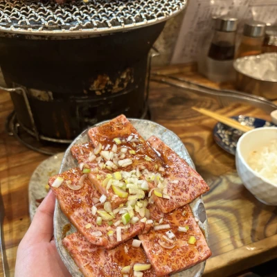 いつも行く大好きな焼肉屋さんで食べたイチボが本当に美味しかった⭐️